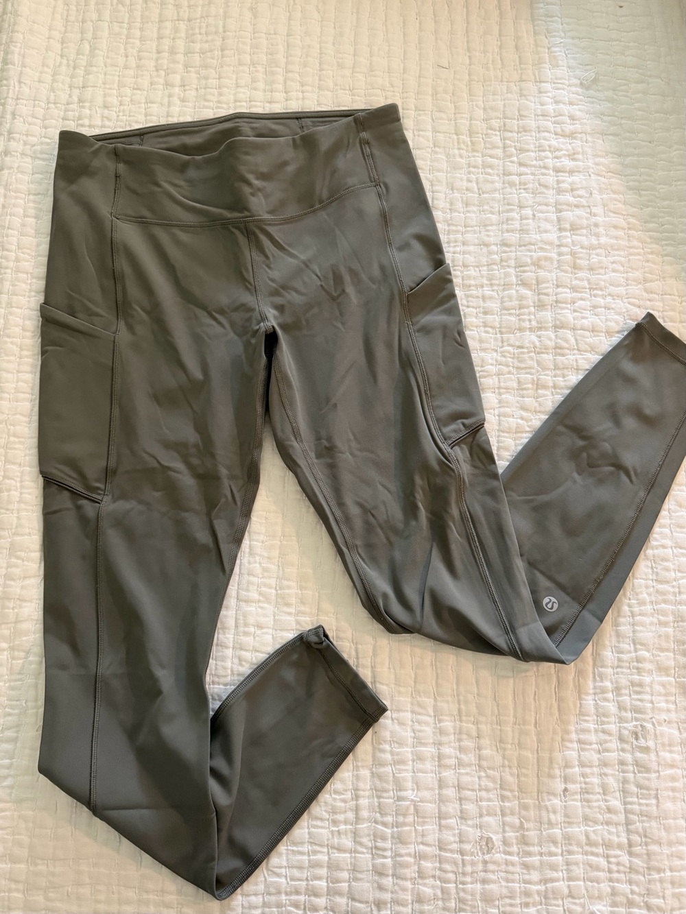 lululemon athletica Olive Gray High-Rise Pocket Leggings